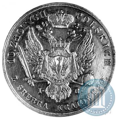 Picture 10 złotych 1823 year IB 