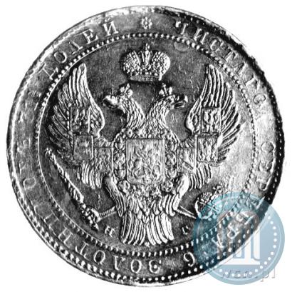 Фото 1,5 рубля - 10 злотых 1835 года НГ 