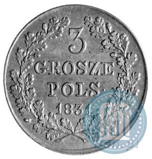 Фото 3 гроша 1831 года KG "Польское восстание"