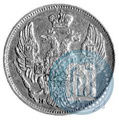 Picture 3 roubles - 20 złotych 1834 year СПБ-ПД 
