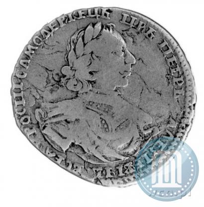 Фото Полтина 1719 года  "Портрет в латах"