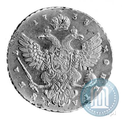 Picture 1 rouble 1738 year  "Moscow type"