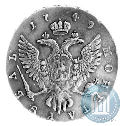 Picture 1 rouble 1749 year ММД 