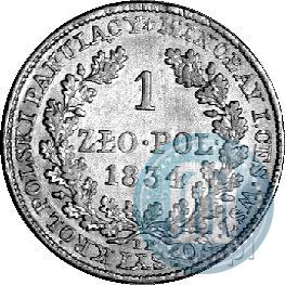 Фото 1 злотый 1834 года IP 