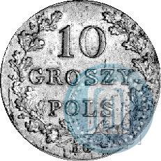 Фото 10 грошей 1831 года KG "Польское восстание"