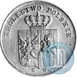 Picture 3 grosze 1831 year KG "Polish uprising"