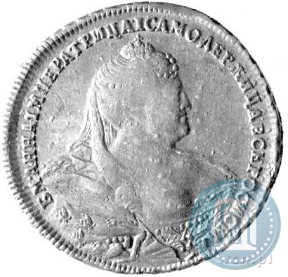 Picture 1 rouble 1740 year  "Moscow type"