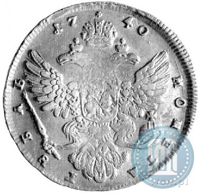Picture 1 rouble 1740 year  "Moscow type"