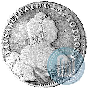 Picture 24 kopecks 1757 year  "For Livonia"
