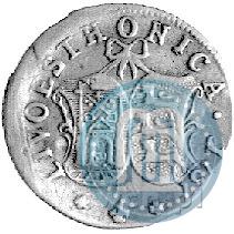 Picture 4 kopecks 1757 year  "For Livonia"