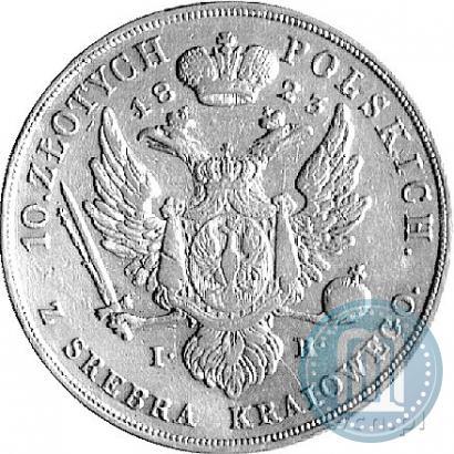 Picture 10 złotych 1823 year IB 