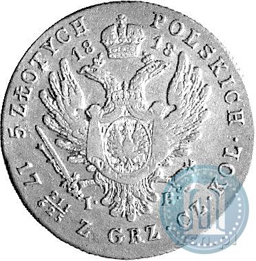 Picture 5 złotych 1818 year IB 