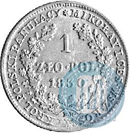 Picture 1 złoty 1830 year FH 