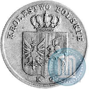Фото 3 гроша 1831 года KG "Польское восстание"