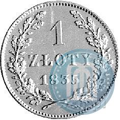 Фото 1 злотый 1835 года  "Свободный город Краков"
