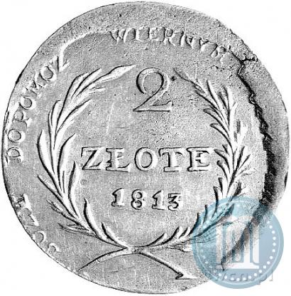 Picture 2 złote 1813 year  