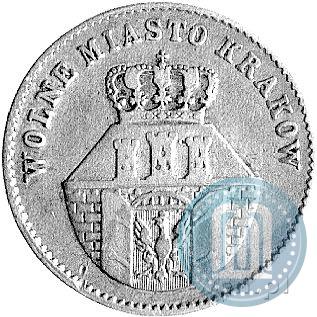 Picture 1 złoty 1835 year  "Free city of Kraków"