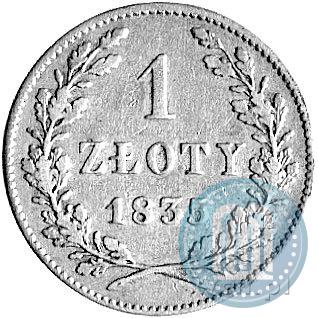 Picture 1 złoty 1835 year  "Free city of Kraków"