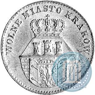 Picture 10 groszy 1835 year  "Free city of Kraków"