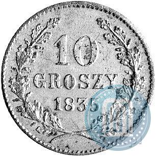 Picture 10 groszy 1835 year  "Free city of Kraków"