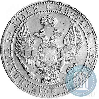 Picture 1,5 roubles - 10 złotych 1835 year НГ 
