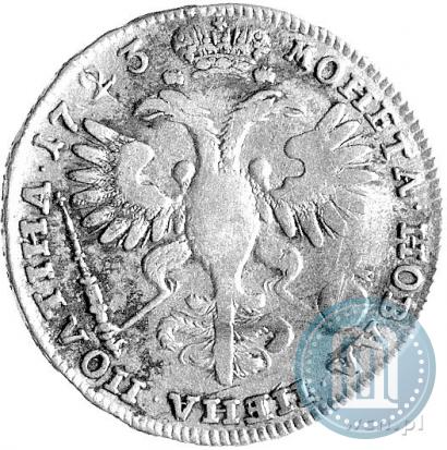 Picture Poltina 1723 year  "Portrait in ancient armour"