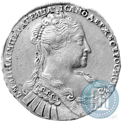 Фото 1 рубль 1734 года  "Тип 1734 года"