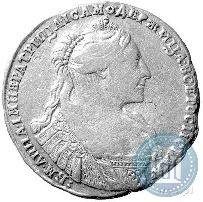 Picture Poltina 1737 year  "Type of 1735"