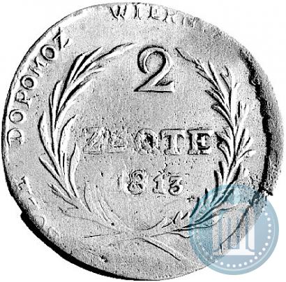 Фото 2 злотых 1813 года  