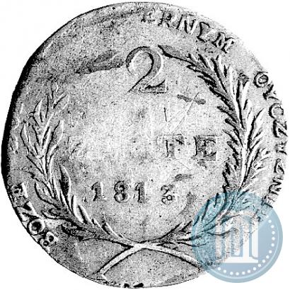 Фото 2 злотых 1813 года  