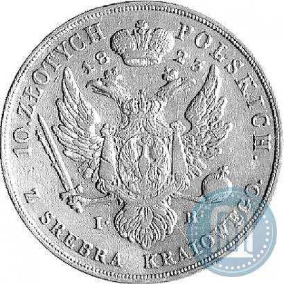 Picture 10 złotych 1823 year IB 