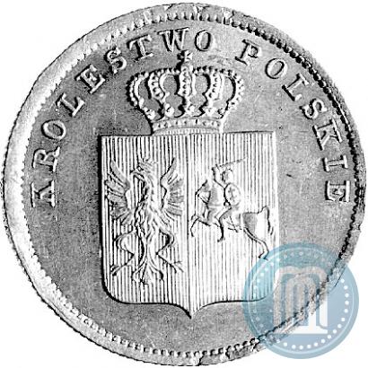 Фото 2 злотых 1831 года KG "Польское восстание"