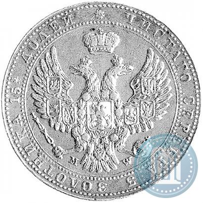 Picture 3/4 roubles - 5 złotych 1841 year MW 