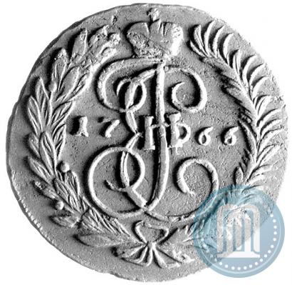Фото 2 копейки 1766 года ММ 