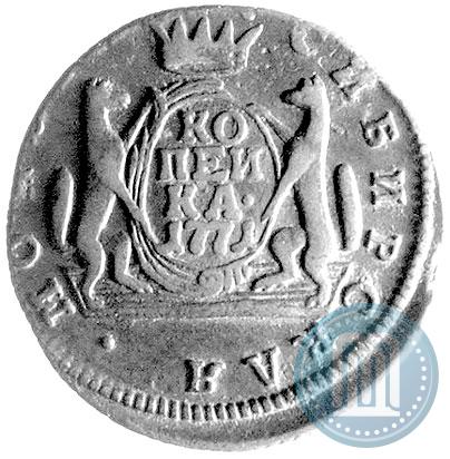 Picture 1 kopeck 1771 year КМ 