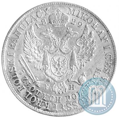 Picture 5 złotych 1829 year FH 