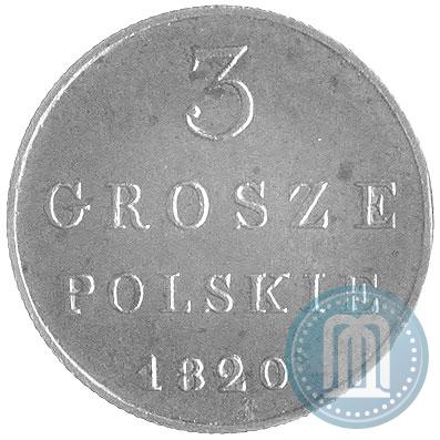 Picture 3 grosze 1820 year IB 