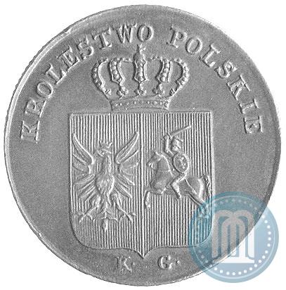 Picture 3 grosze 1831 year KG "Polish uprising"