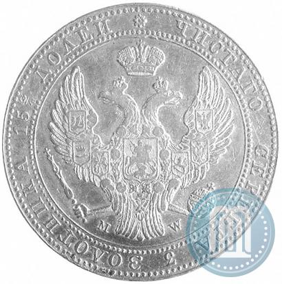 Picture 3/4 roubles - 5 złotych 1838 year MW 