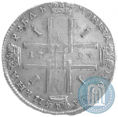 Picture 1 rouble 1723 year  "Portrait in ancient armour"