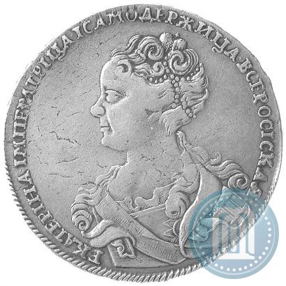 Picture 1 rouble 1726 year  "Moscow type, portrait turned to the left"