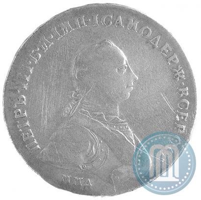 Фото 1 рубль 1762 года ММД-ДМ 