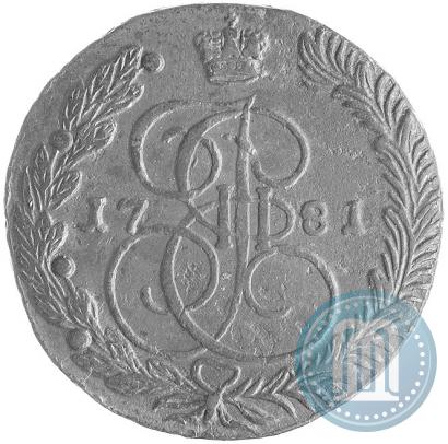 Picture 5 kopecks 1781 year ЕМ 