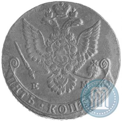 Picture 5 kopecks 1781 year ЕМ 