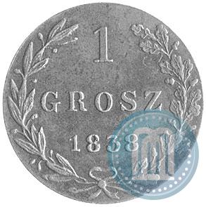 Фото 1 грош 1838 года MW 