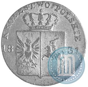 Фото 10 грошей 1831 года KG "Польское восстание"