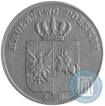 Picture 3 grosze 1831 year KG "Polish uprising"