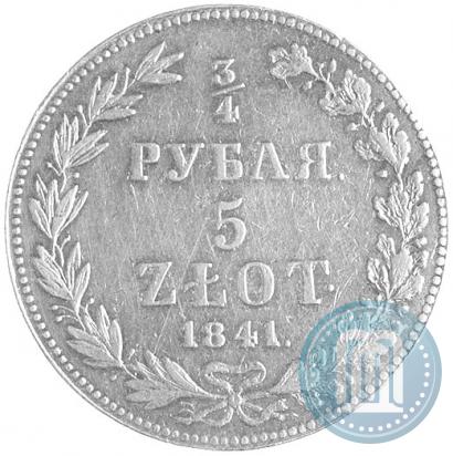 Picture 3/4 roubles - 5 złotych 1841 year MW 
