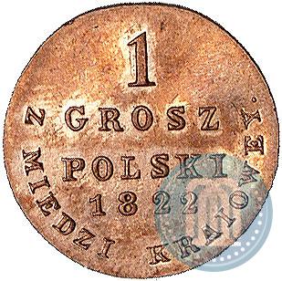 Фото 1 грош 1822 года IB "Z MIEDZI KRAIOWEY"