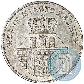 Picture 1 złoty 1835 year  "Free city of Kraków"